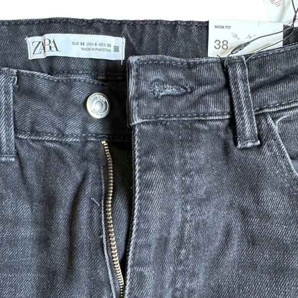 NWT Zara High Rise Slim Mom Leg Ankle Comfort 6/38 - Picture 3 of 7